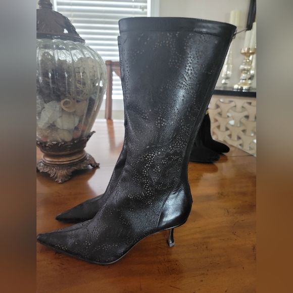 Jimmy Choo mid calf pattern Boots - Picture 2 of 8